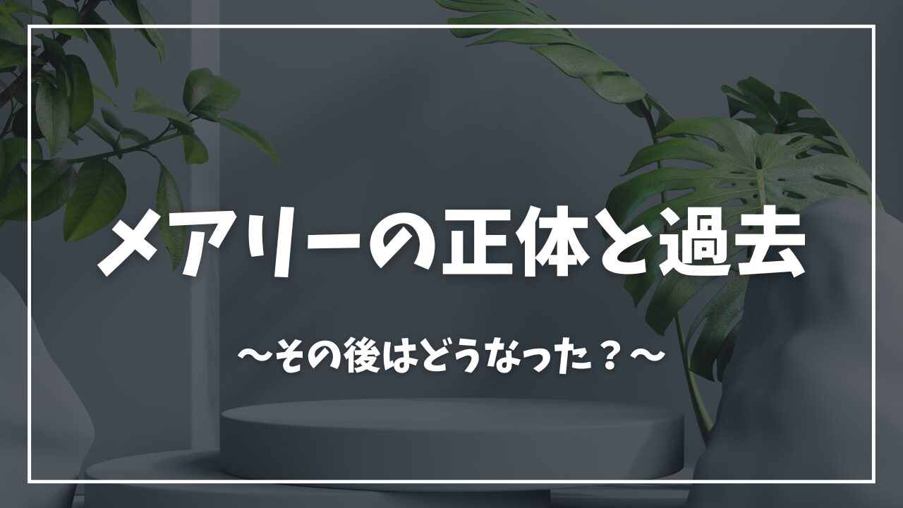 陰の実力者メアリー