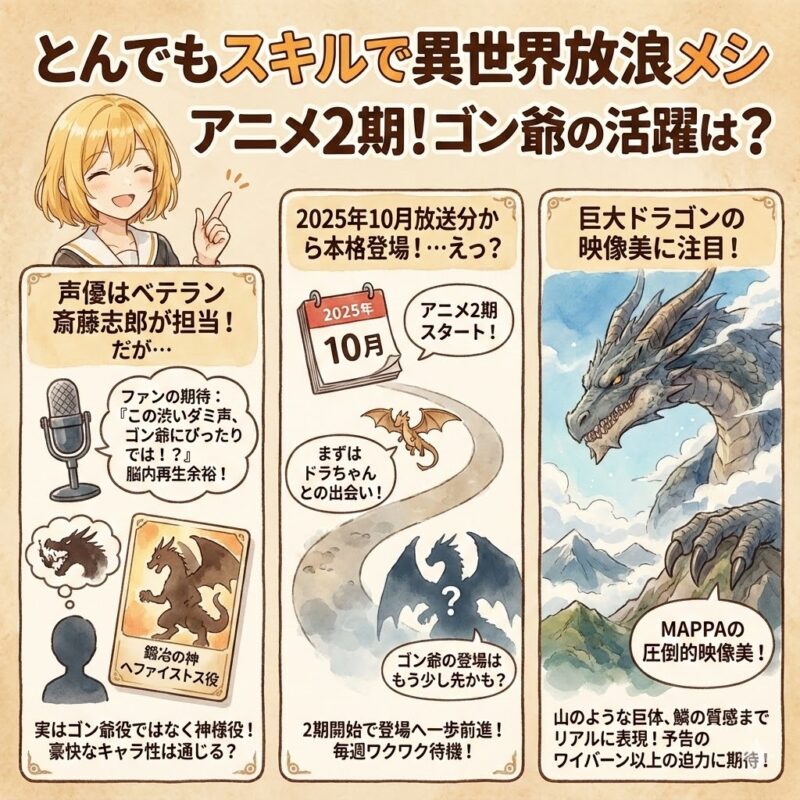 とんでもスキルで異世界放浪メシのアニメ2期での活躍